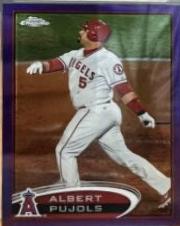 Albert Pujols [Facing Left Purple Refractor] #80