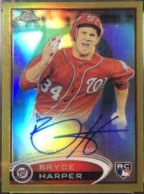 Bryce Harper [Autograph Gold Refractor] #BH