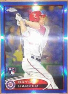 Bryce Harper [Hitting Blue Refractor] #196
