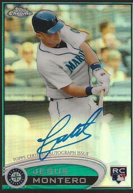 Jesus Montero [White Jersey Black Refractor Autograph] #170