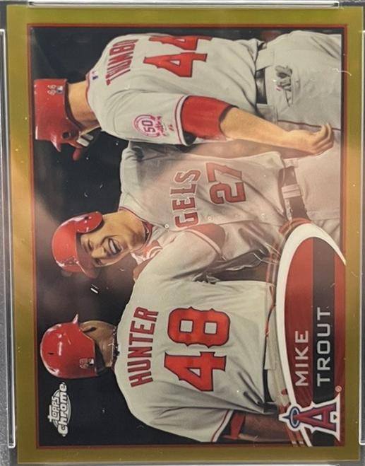 Mike Trout [Gold Refractor] #144