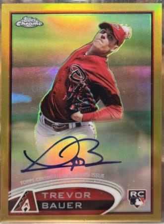 Trevor Bauer [Gold Refractor Autograph] #TB