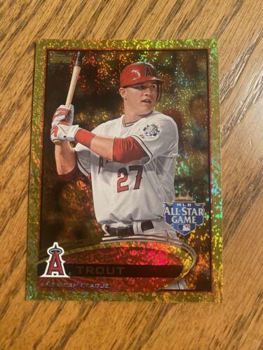 Mike Trout [At Bat Gold Sparkle] #US144