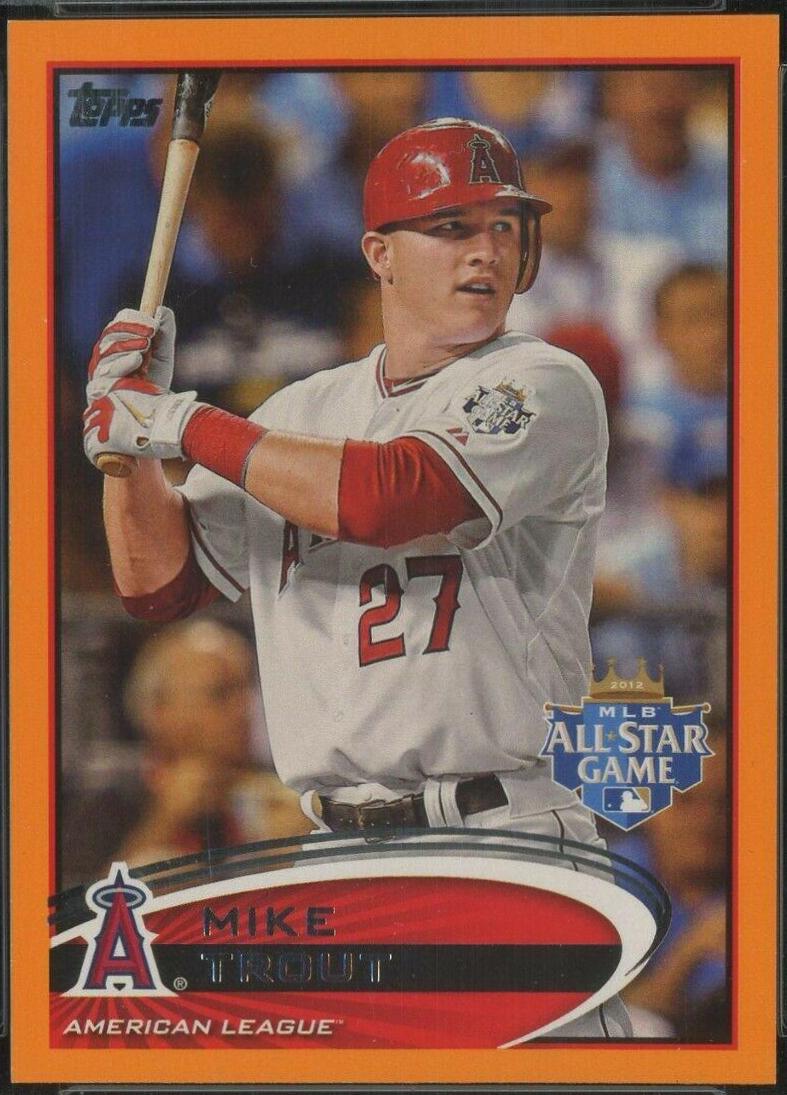 Mike Trout [At Bat Orange] #US144