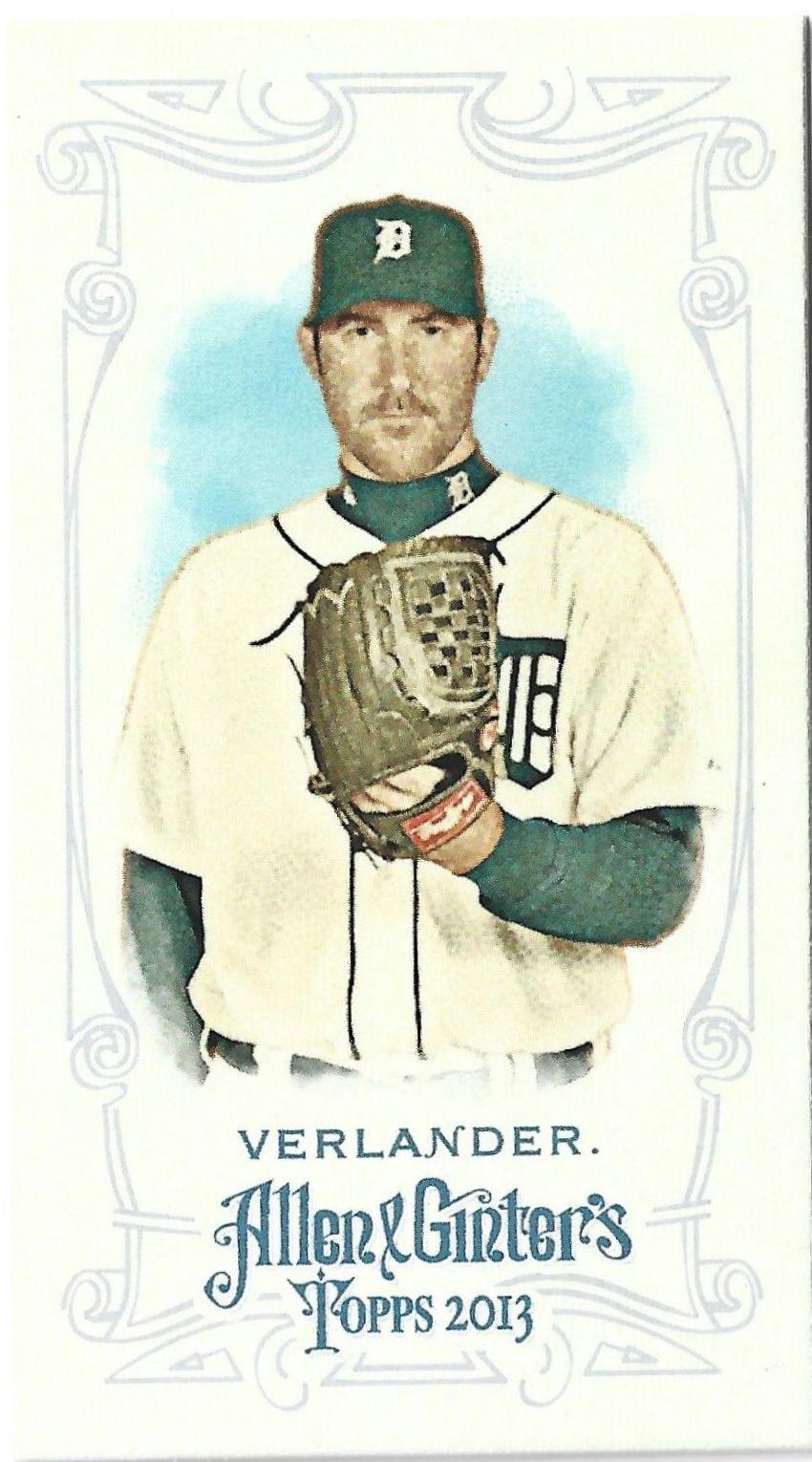 Justin Verlander [Mini Allen & Ginter Back Red]