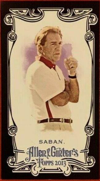 Nick Saban [Mini Black] #244