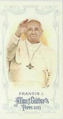 Pope Francis I [Mini Allen & Ginter Back] #217
