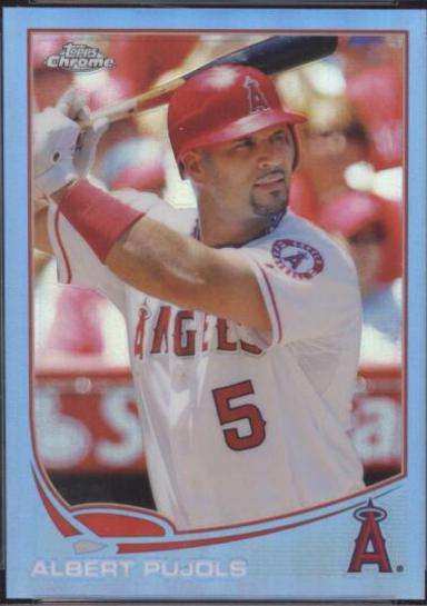 Albert Pujols [Pre Swing Blue Refractor] #136