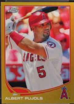 Albert Pujols [Pre Swing Gold Refractor] #136