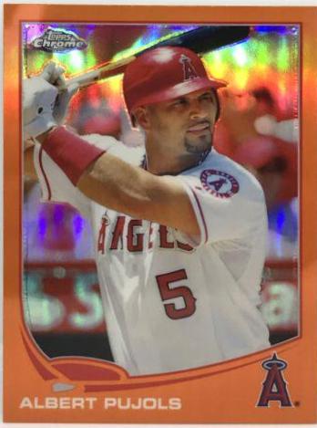 Albert Pujols [Pre Swing Orange Refractor] #136