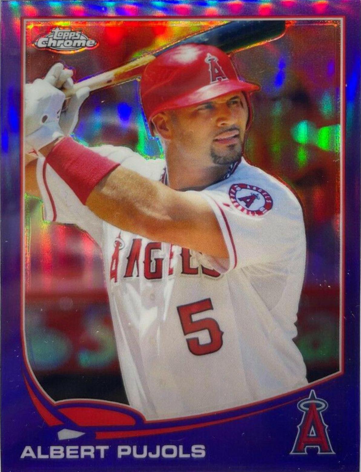 Albert Pujols [Pre Swing Purple Refractor] #136