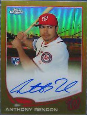 Anthony Rendon [Autograph Gold Refractor] #128