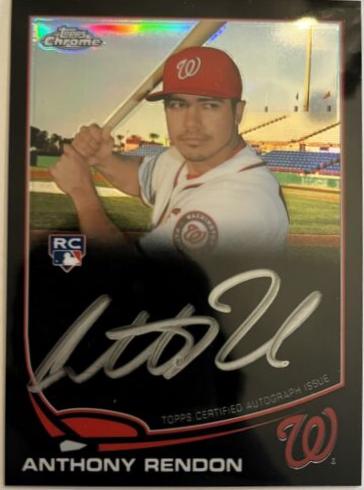Anthony Rendon [Autograph Silver Ink Black Refractor] #128