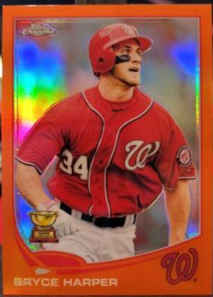 Bryce Harper [Wacthing Ball Orange Refractor] #220
