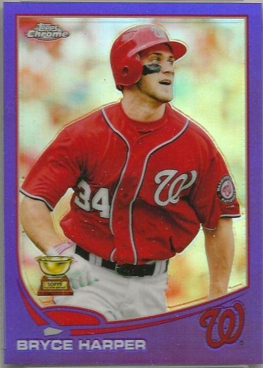 Bryce Harper [Watching Ball Purple Refractor] #220