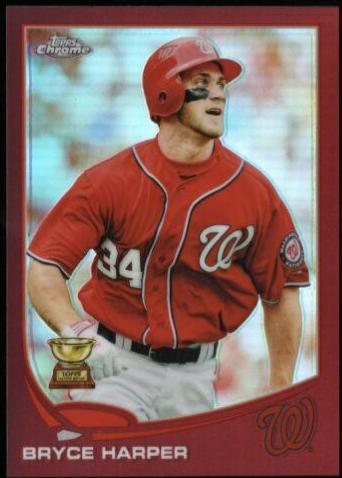Bryce Harper [Watching Ball Red Refractor] #220