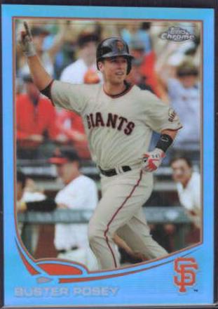 Buster Posey [Celebrating Blue Refractor] #200