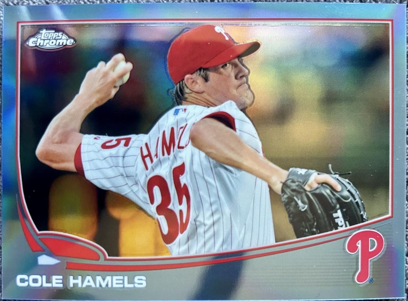 Cole Hamels [Blue Refractor] #76