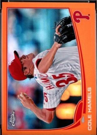 Cole Hamels [Orange Refractor] #76