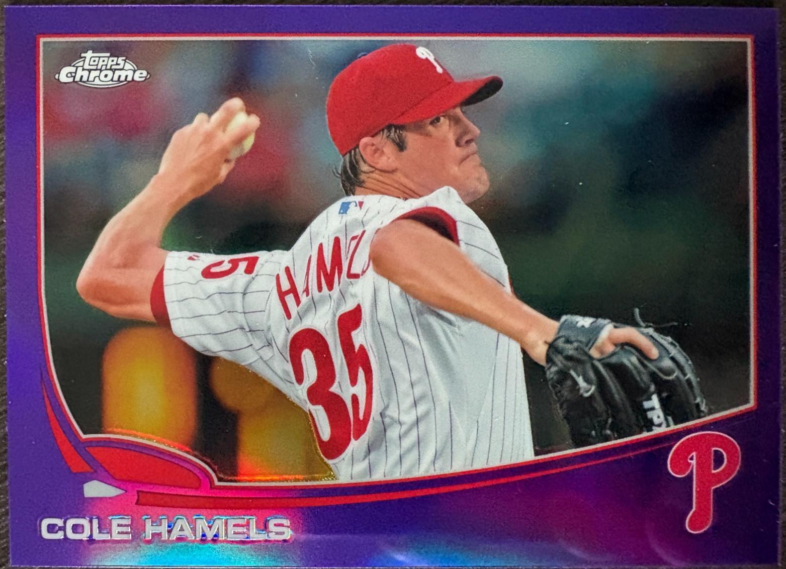 Cole Hamels [Purple Refractor] #76