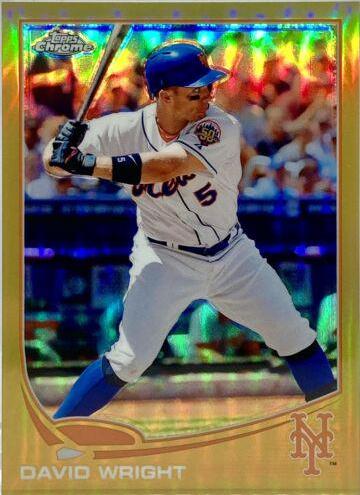 David Wright [Swinging Gold Refractor] #142