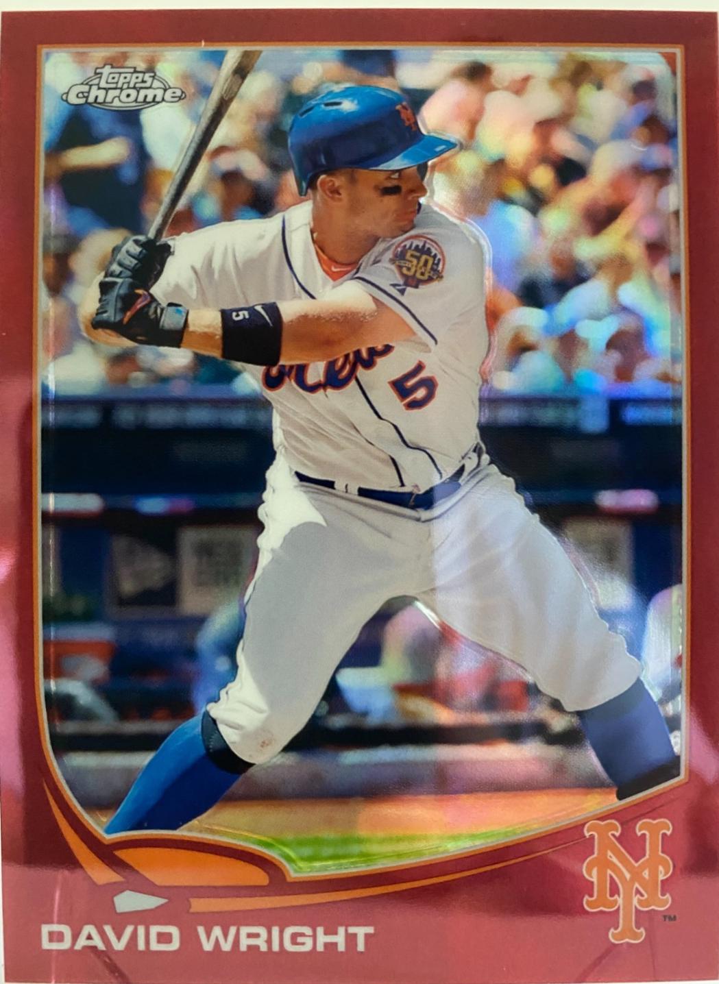 David Wright [Swinging Red Refractor] #142