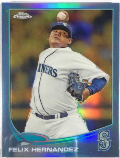 Felix Hernandez [Pitching Blue Refractor] #34