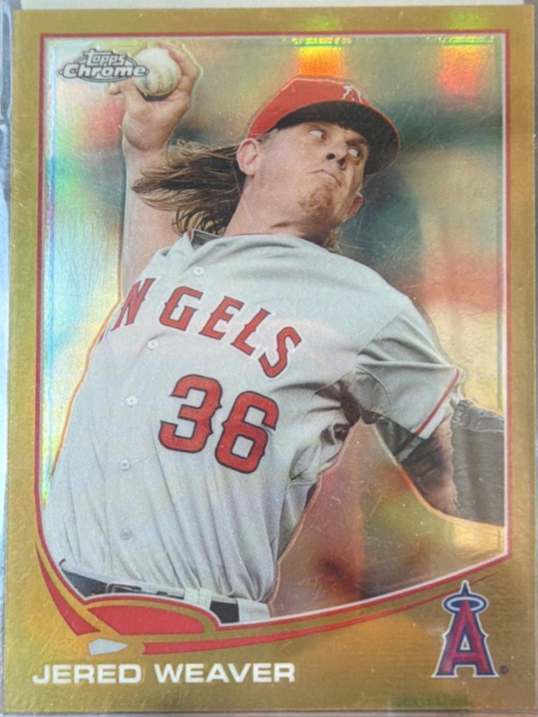 Jered Weaver [Gold Refractor] #106