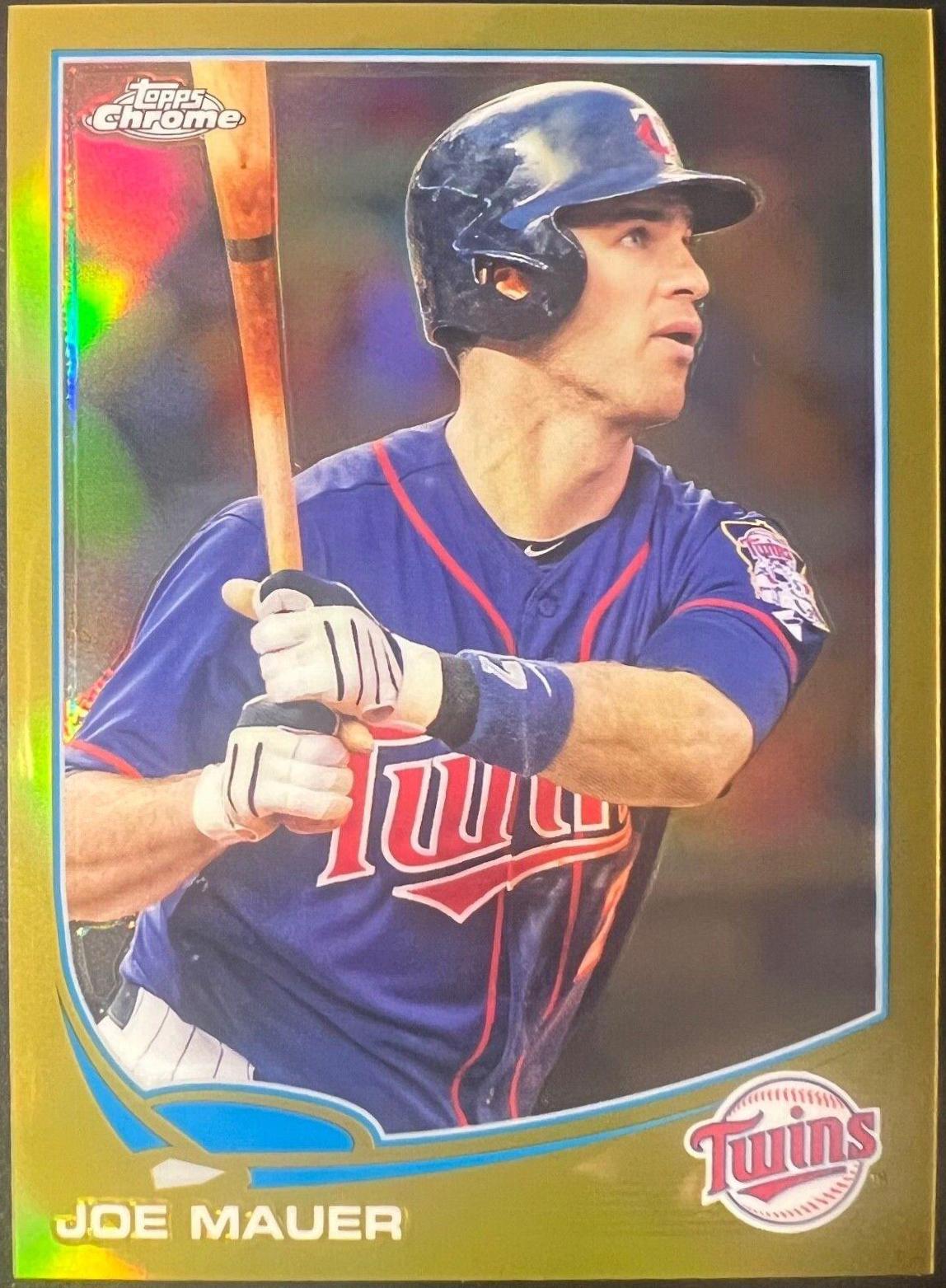 Joe Mauer [Swinging Gold Refractor] #38