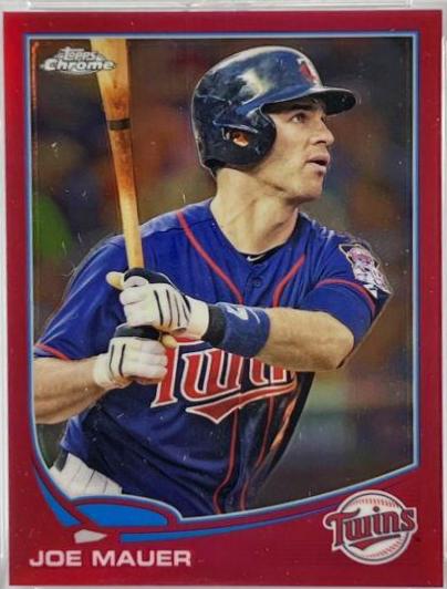 Joe Mauer [Swinging Pink Refractor] #38
