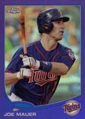 Joe Mauer [Swinging Purple Refractor] #38