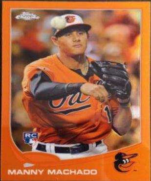Manny Machado [Orange Refractor] #12