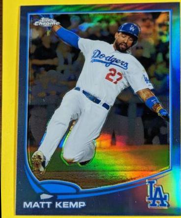 Matt Kemp [Sliding Blue Refractor] #20