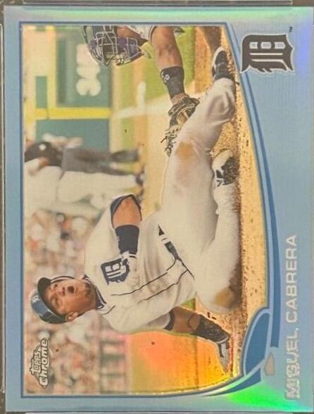 Miguel Cabrera [Sliding Blue Refractor] #100