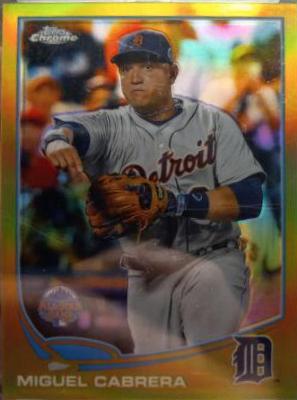Miguel Cabrera [Sliding Gold Refractor] #100