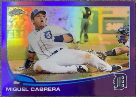 Miguel Cabrera [Sliding Purple Refractor] #100