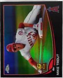 Mike Trout [Sliding Black Refractor] #1