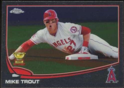 Mike Trout [Sliding Gold Refractor] #1