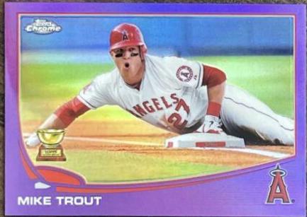 Mike Trout [Sliding Purple Refractor] #1