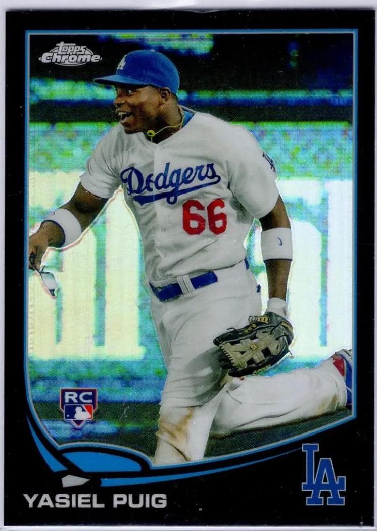 Yasiel Puig [Running Black Refractor] #138