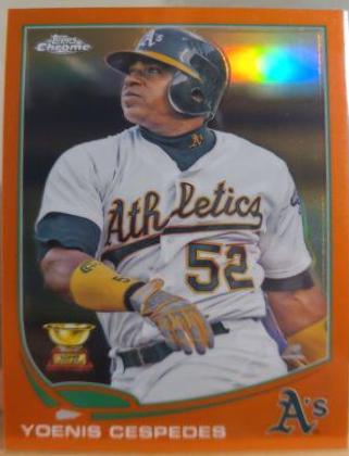 Yoenis Cespedes [Staring Orange Refractor] #96