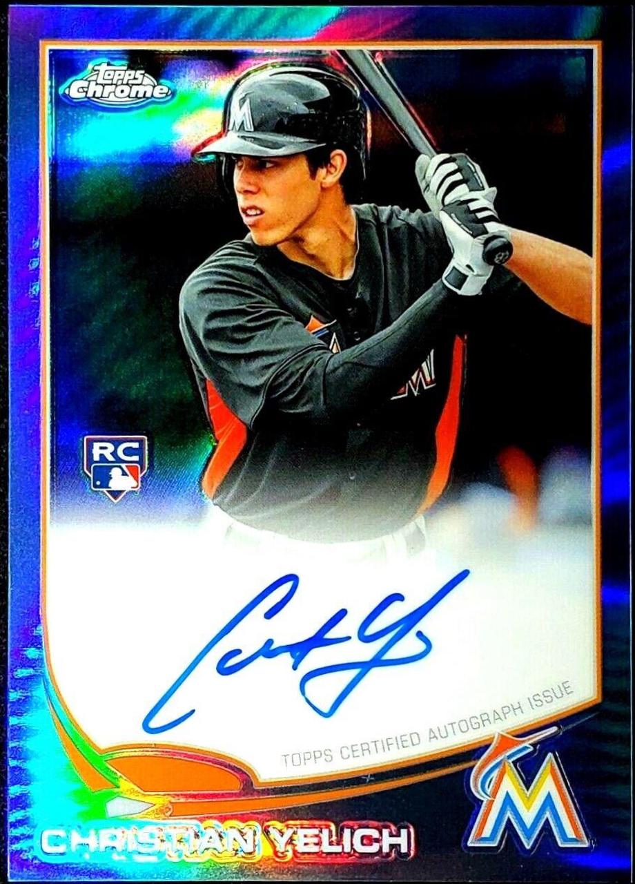 Christian Yelich [Blue Refractor] #CY