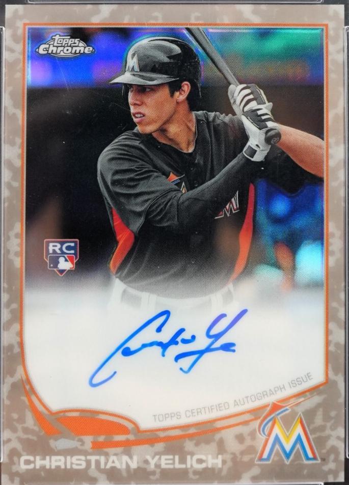 Christian Yelich [Camo Refractor] #CY