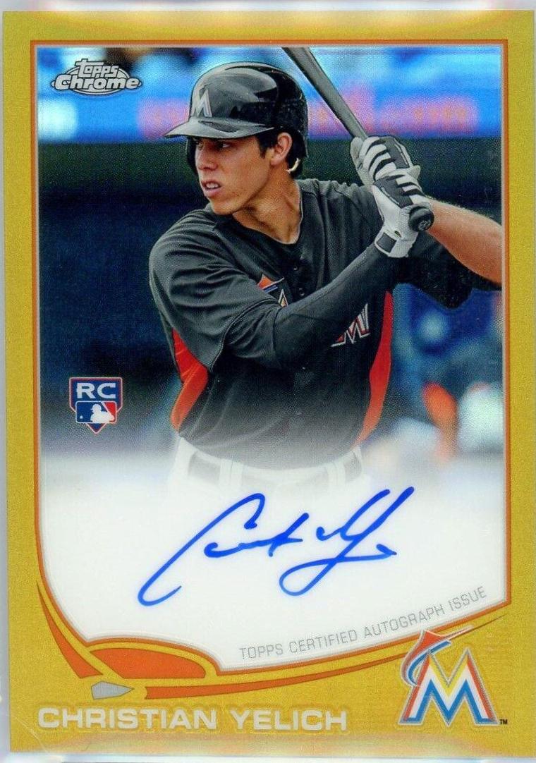 Christian Yelich [Gold Refractor] #CY
