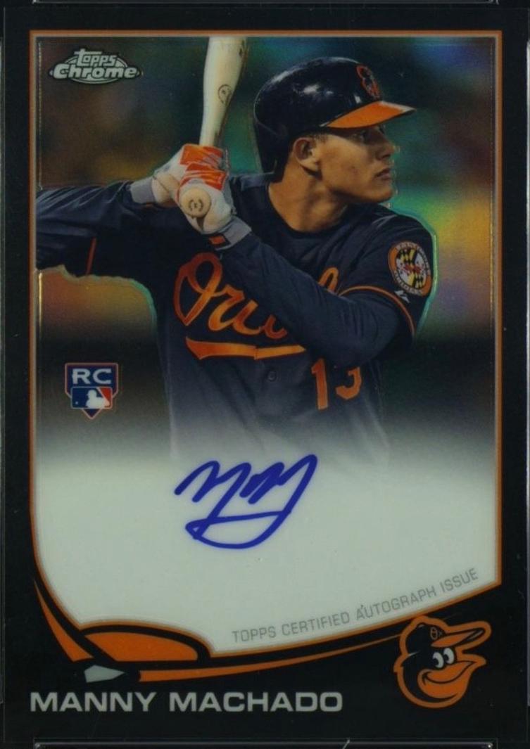 Manny Machado [Black Refractor] #12