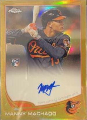 Manny Machado [Gold Refractor] #12