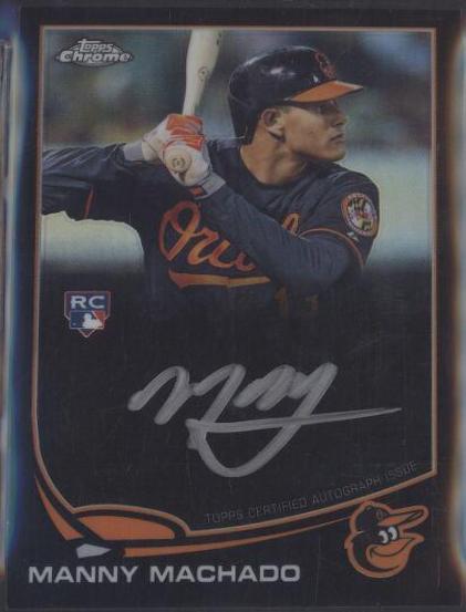 Manny Machado [Silver Ink Black Refractor] #12