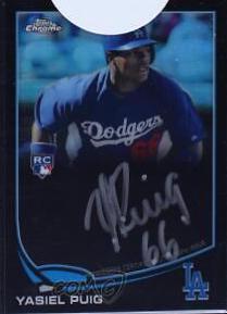 Yasiel Puig [Silver Ink Black Refractor] #YP
