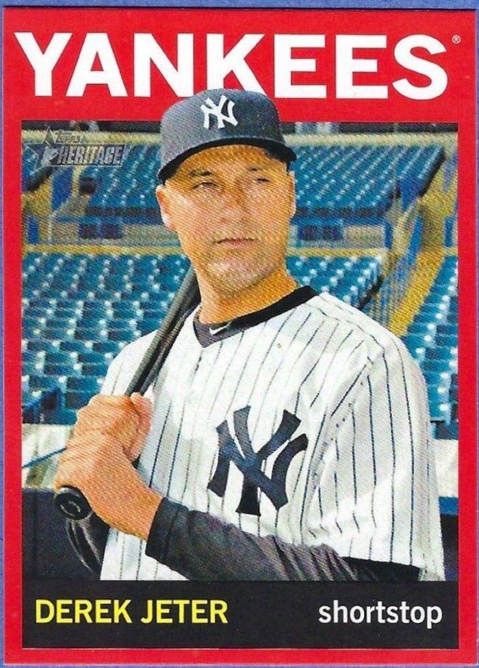 Derek Jeter [Bat on Shoulder Target Red Border] #190