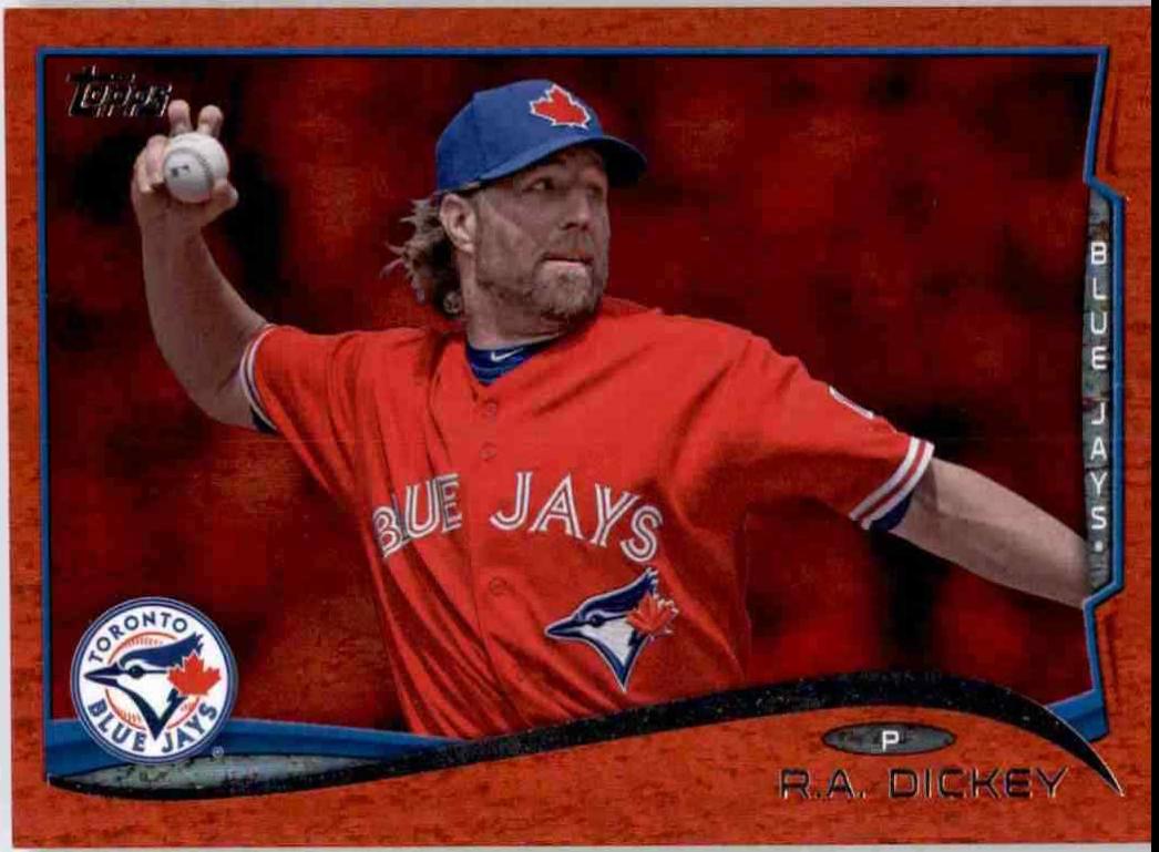 R.A. Dickey [Red Hot Foil] #421